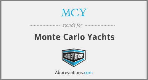 What is the abbreviation for monte carlo yachts?